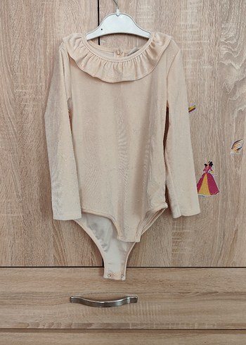 Uzun Kollu kız çocuk Body Fırfırlı