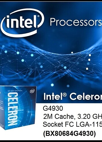 Diğer Intel Celeron G4930 3,2 GHz 1151 Pin Masaüstü PC İşlemci