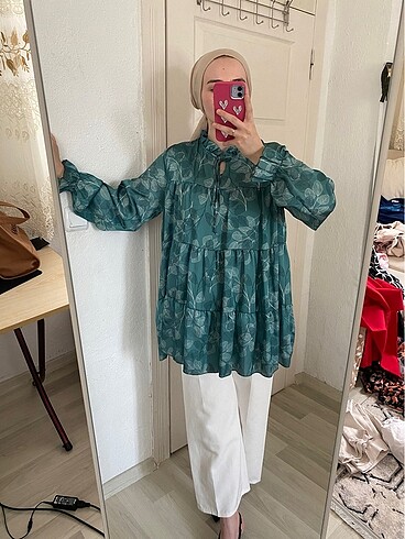 Saten tunik