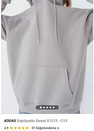 Addax gri füme sweatshirt 