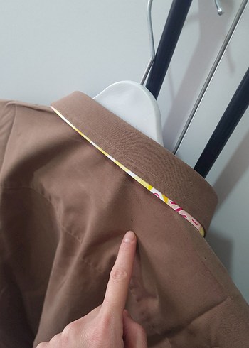 Düğmeli Kahverengi Kısa Kollu Erkek Gömlek - Görsel 8