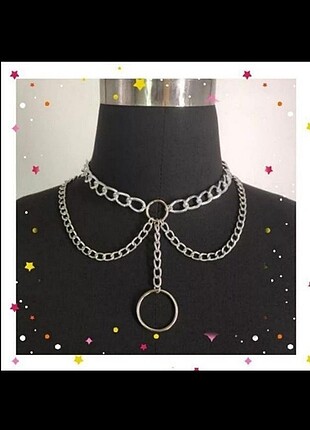 Punk gotik choker kolye harajuku tarz i girl