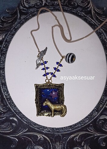 Vintage eastetic kolye, y2k gotik coquette fairy core bohem char
