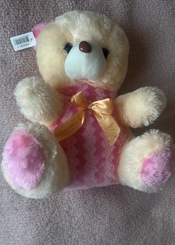 Pembe Peluş Ayıcık Oyuncak - Görsel 2