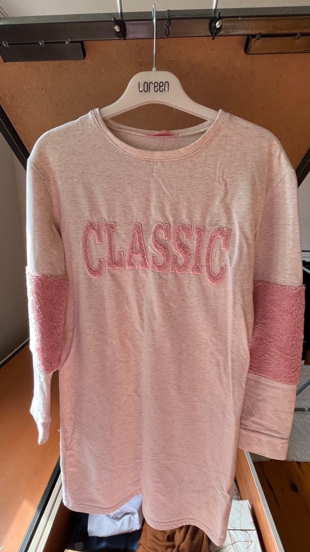 Pembe Uzun Kollu sweat - Görsel 2