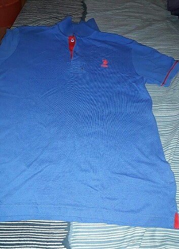 U.s. polo tişört t-shirt mavi m beden 