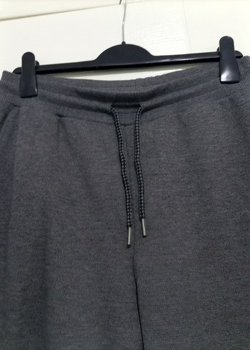 Gri Kadın Belli Bağcıklı Rahat Eşofman - Görsel 5