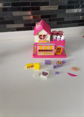 Renkli Pembe Oyuncak Ev Seti - Görsel 2