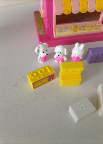 Renkli Pembe Oyuncak Ev Seti - Görsel 4