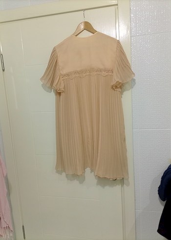 Bej Midi Vintage Bohem Kadın Sabahlık - Görsel 7