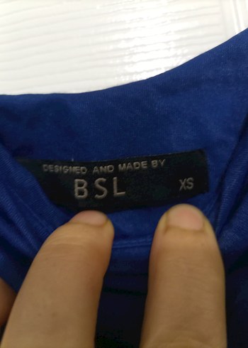 Lacivert Drapeli Kolsuz Mini Elbise - Görsel 6