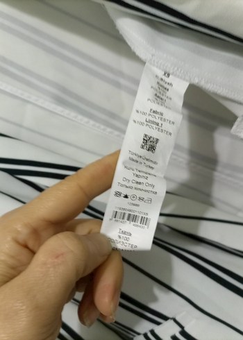 Cizgilii Beyaz Kadın Blazer Ceket - Görsel 7