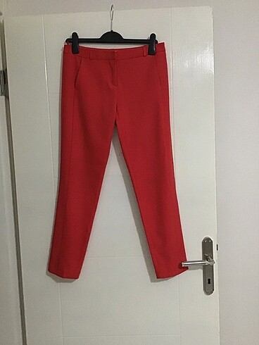 38 Beden kırmızı Renk Koton pantolon