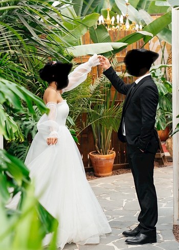 Acil satılık Straplez gelinlik - Görsel 7