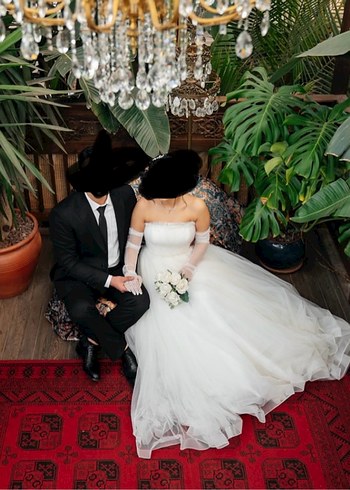 Acil satılık Straplez gelinlik - Görsel 6