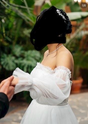 Acil satılık Straplez gelinlik - Görsel 5