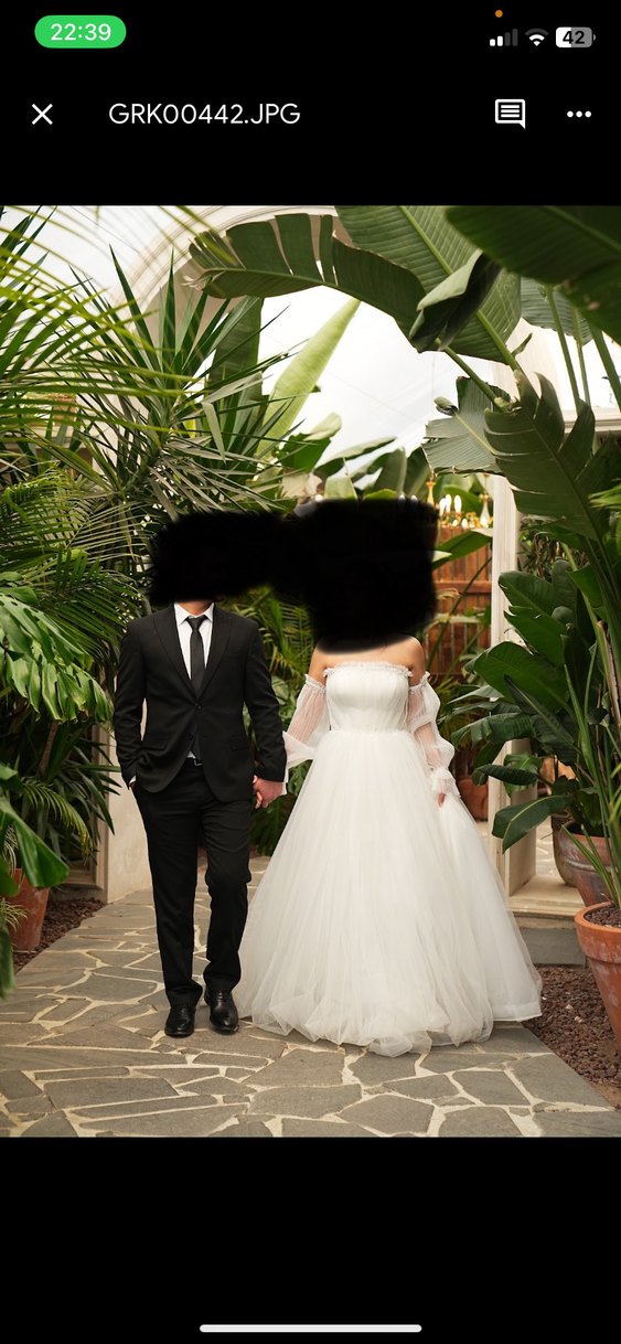 Acil satılık Straplez gelinlik - Görsel 3