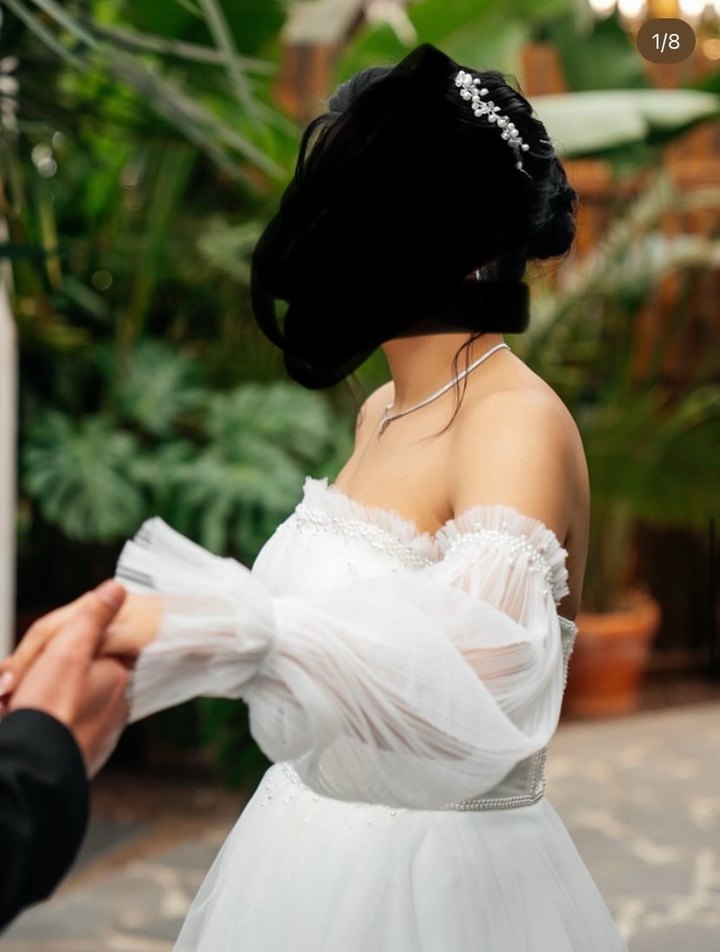 Acil satılık Straplez gelinlik - Görsel 5