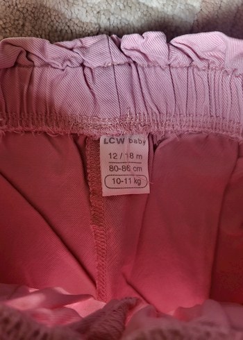 Kemerli Pembe Kız Çocuk Şortu - Görsel 3