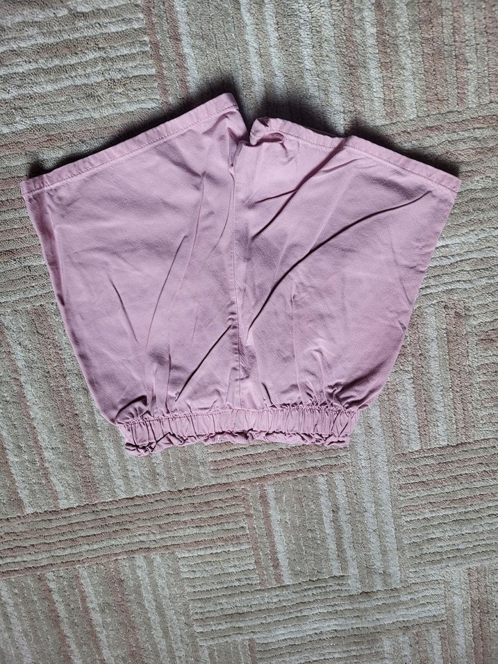 Kemerli Pembe Kız Çocuk Şortu - Görsel 2