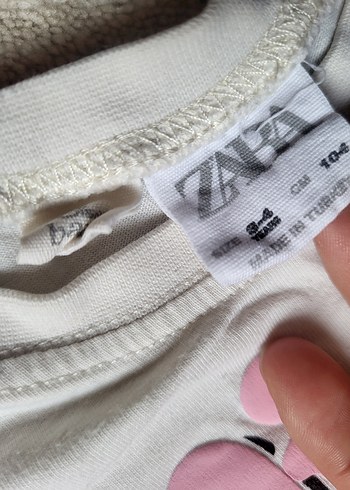 Beyaz Minnie Baskılı Kız Tişörtü - Görsel 3