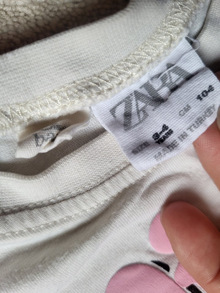 Beyaz Minnie Baskılı Kız Tişörtü - Görsel 3