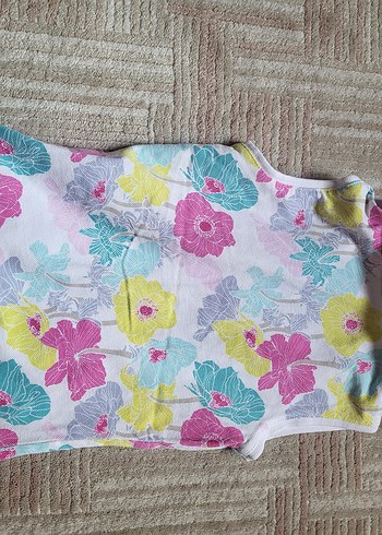 Kız Çocuk Çiçek Desenli tişört - Görsel 3