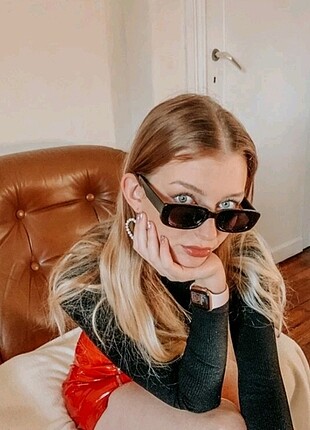 Diğer Unisex Dikdörtgen Gözlük