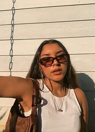 Kahverengi Unisex Gözlük