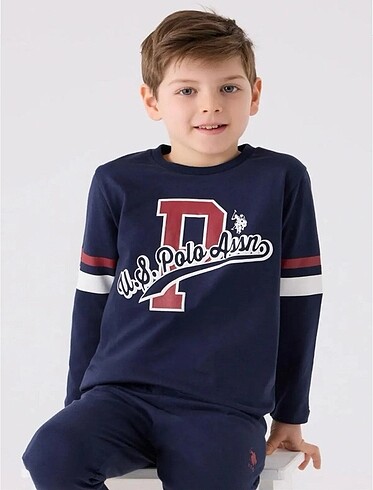 U.S Polo Assn. Orijinal etiketli poşetli pijama takımı