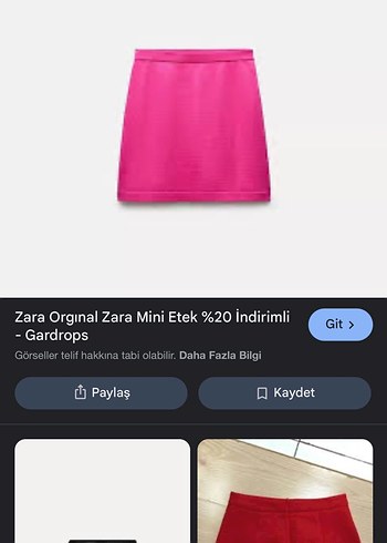 Zara Zara Triko Etek SON FİYATI