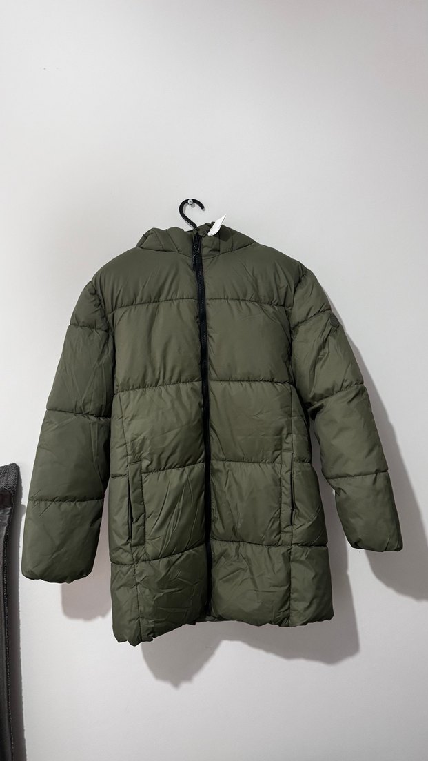 Mango Uzun Erkek Çocuk Haki Mont - Görsel 5