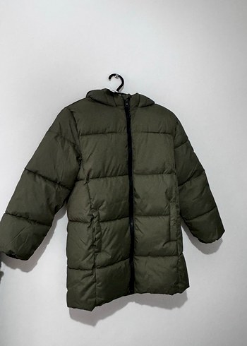 Mango Uzun Polar Erkek Çocuk Haki Mont - Görsel 3