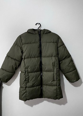 Mango Uzun Polar Erkek Çocuk Haki Mont - Görsel 2