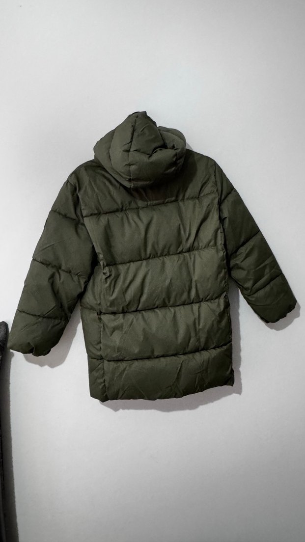 Mango Uzun Polar Erkek Çocuk Haki Mont - Görsel 5