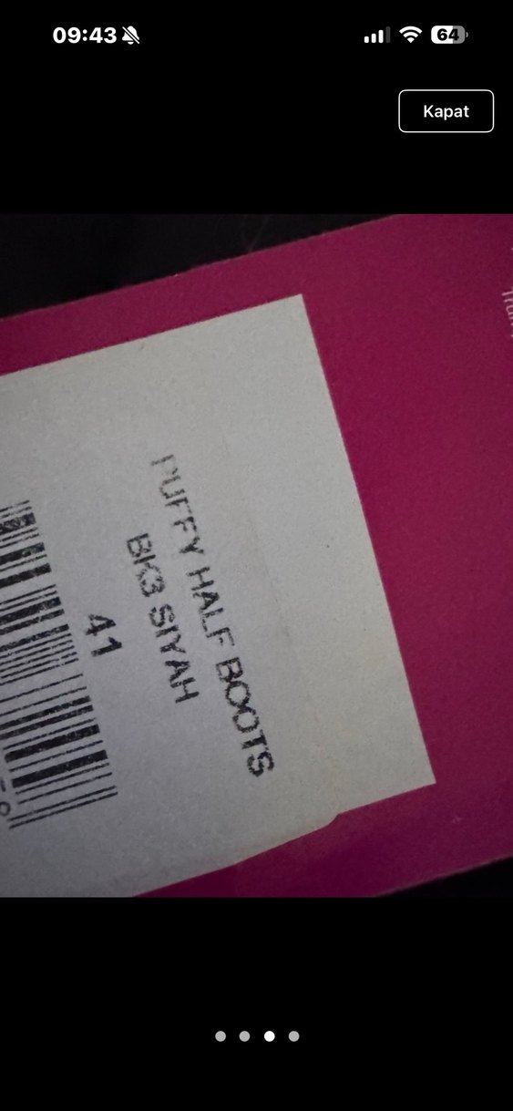 Erkek Siyah Pliseli Ev Terliği - Görsel 3