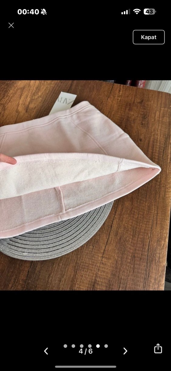 Zara Pembe Mini Etek - Görsel 5