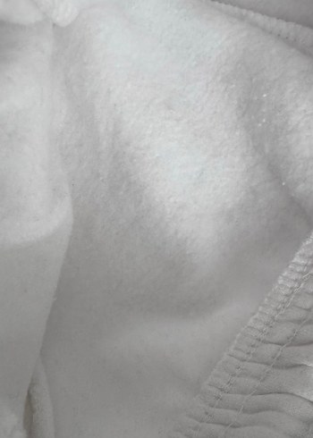 Beyaz Rahat Kesim Kadın Eşofman Altı - Görsel 2