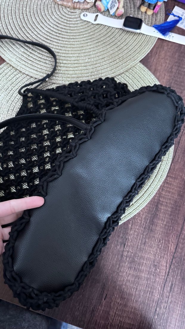 H&M Siyah Örgü Kadın Çanta - Görsel 4