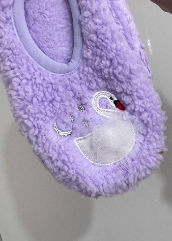 Mor Nakışlı ve Kürklü Kız Çocuk Penti - Görsel 2