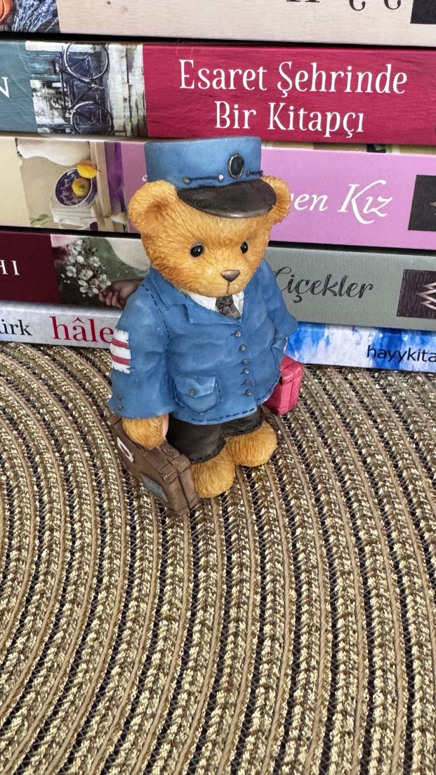 Mavi Ceketli Ayıcık Biblo - Görsel 2