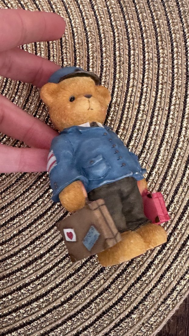 Mavi Ceketli Ayıcık Biblo - Görsel 4