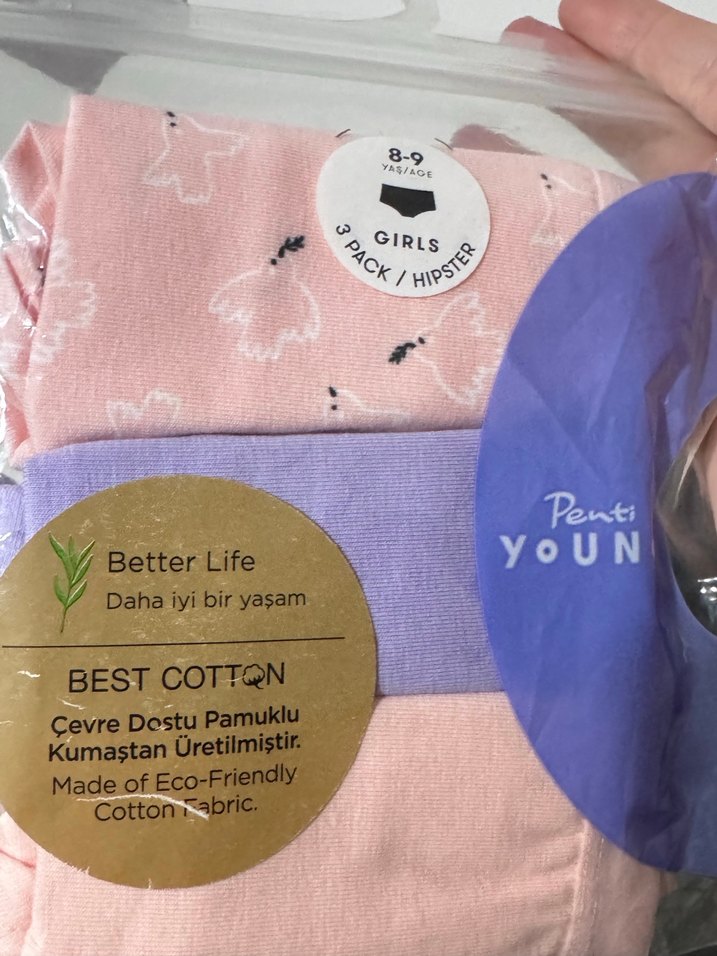 Penti Young Kız Çocuk 3'lü Pamuklu Hipster Külot - Görsel 2