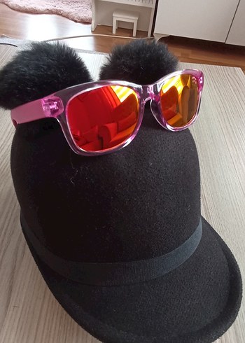 Diğer Inesta Kids Pembe Parlak Çocuk Güneş Gözlüğü