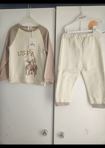3 4 yaş USPA Baskılı Uzun Kollu Takım