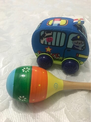 İlk soft arabam molie ahşap marakas çıngırak