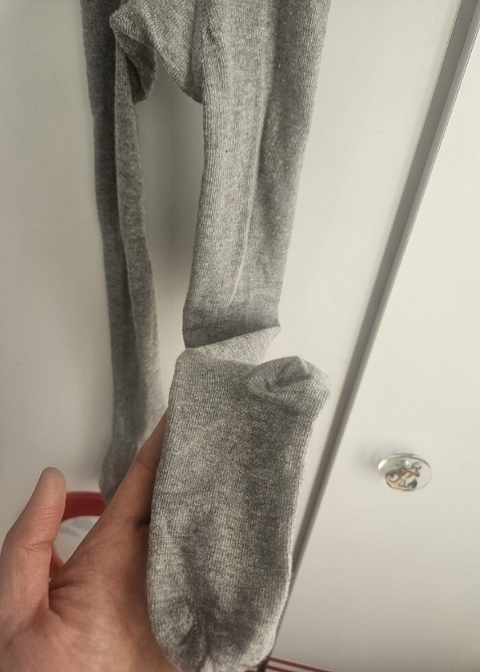 Gri kiz cocuk külotlu çorap 4 yaş  - Görsel 4