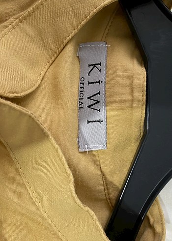 Uzun Kollu hardal yakası fırfırlı  Tunik - Görsel 3