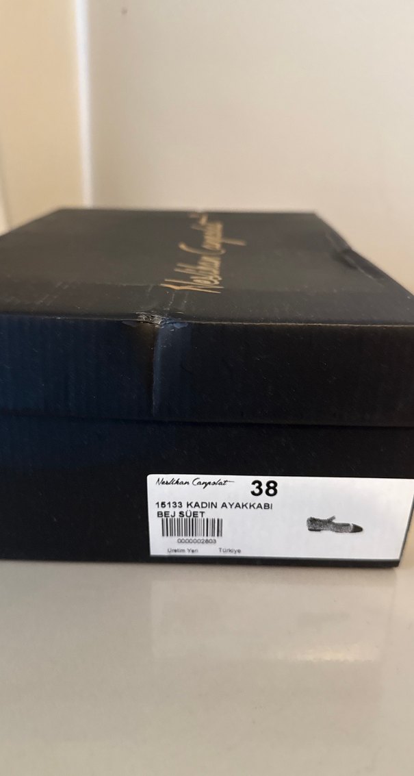 Simli Gri Siyah Kadın Babet - Görsel 3