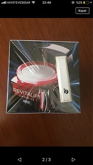 L'Oréal Paris Lorealparis revitalift lazerx3 gece